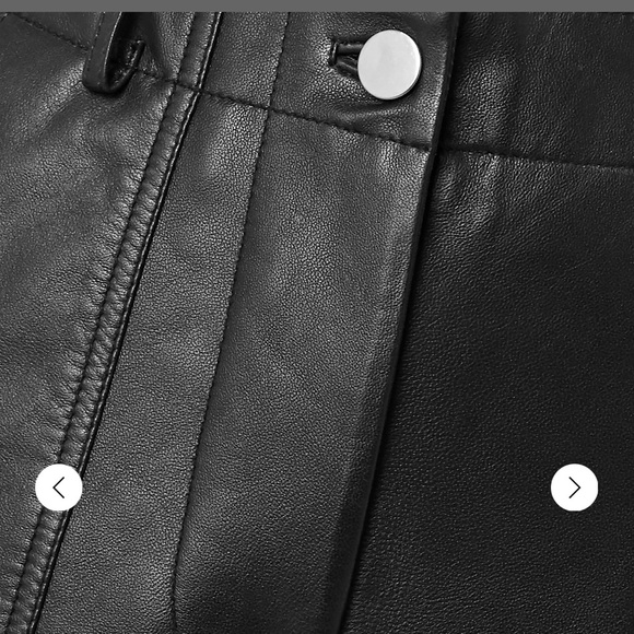 Deadwood Net Sustain Presley Leather Wide Legs Pants - Picture 4 of 7